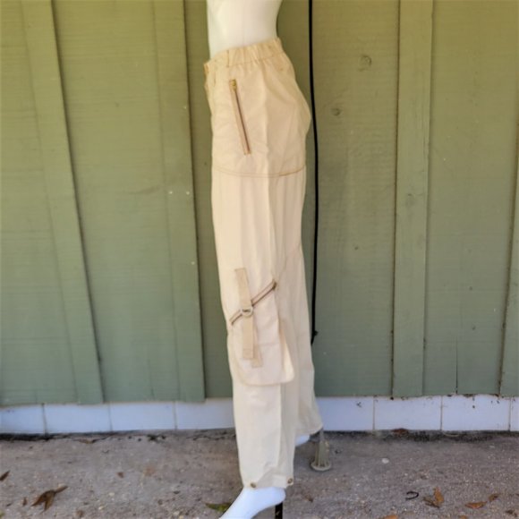 SCHUMACHER Cotton Golden Ivory Cargo Adjustable Pants Medium M - Picture 5 of 8